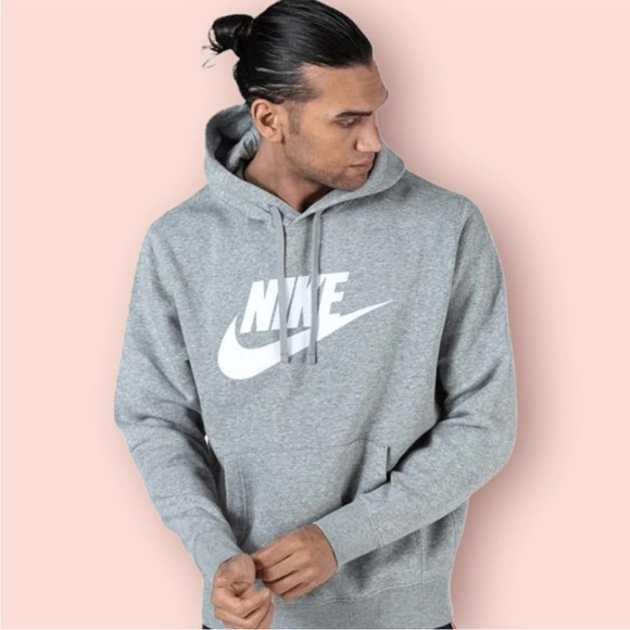 Nike Other - Nike Men's Club Fleece Gray Hoodie Sweatshirt